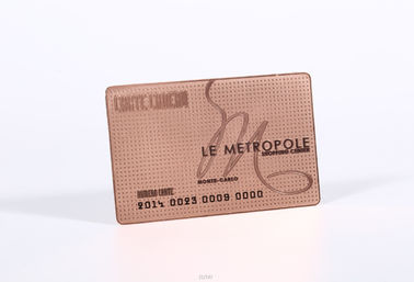 Carta di appartenenza placcata del metallo dell'oro di Rosa con il logo di Custom Company/biglietti da visita del metallo