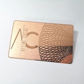 Carta di appartenenza placcata del metallo dell'oro di Rosa con il logo di Custom Company/biglietti da visita del metallo