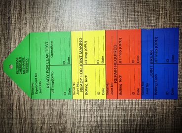 Le etichette stampate dei vestiti della carta patinata/la caduta su ordinazione porta dell'hotel etichetta