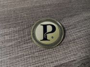piatto di oro dell'etichetta del metallo di 0.3mm per il logo di marca della borsa dei jeans