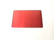 Carta di appartenenza rossa del metallo di 1.2mm con Chip Brush Finishing