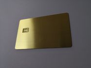 L'oro ha spazzolato la piccola carta di appartenenza del metallo di Chip Slot 0.8mm