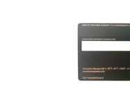 Grande Chip Hole Frosted Laser Engrave Matt Black Metal Cards
