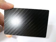 Carta normale del metallo RFID di NFC N-tage216 della fibra del carbonio della saia