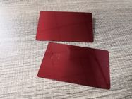 Carta assegni spazzolata rossa normale 0.8mm lucida piccolo Chip For Supermarket del metallo