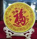 Piatti variopinti del giro del metallo del Cloisonne di lusso cinese su ordinazione