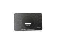 CR80 Matte Black Metal Business Cards 0.8mm ha inciso il logo su ordinazione