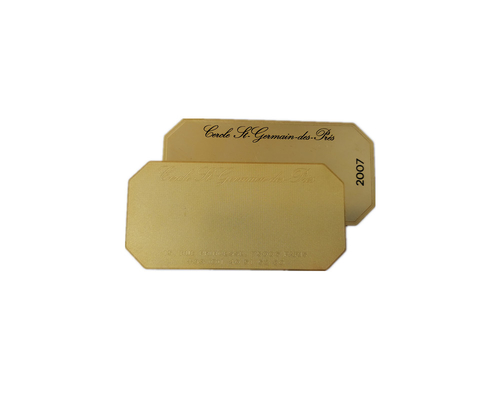 L'etichetta bronzea d'ottone dell'etichetta del metallo placca incissione all'acquaforte Logo Brand Plate For Bag